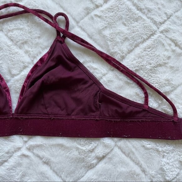 Victoria's Secret PINK | Red Velvet Unlined Strappy Bralette | Size Small - Picture 12 of 12